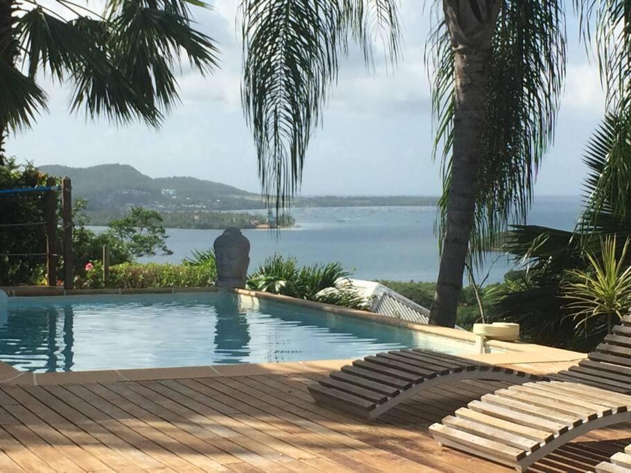 La Charmante Villa Coco Avec Magnifique Vue Mer Le Marin Dış mekan fotoğraf